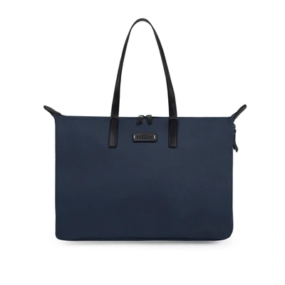 Bugatti Reborn Collection Business Tote Bag In Blue