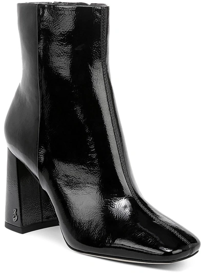 Shop Sam Edelman Codie 2 Womens Block Heel Dressy Ankle Boots In Black