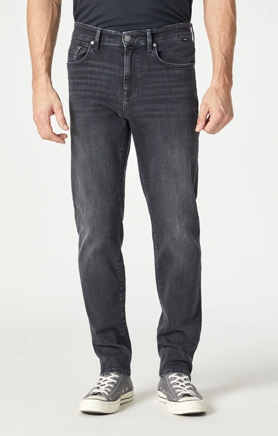 Shop Mavi Steve Athletic Fit Jeans In Dark Smoke Organic Vintage In Dark Grey