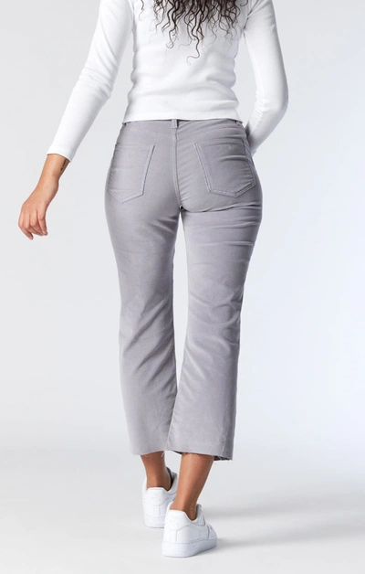Shop Mavi Shelia High-rise Front Pocket Straight In Quarry Cord In Grey