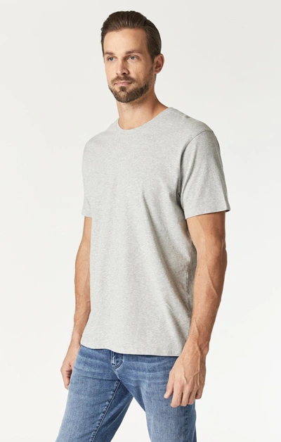 Mavi Crew Neck T-shirt In Light Grey Melange In Grey