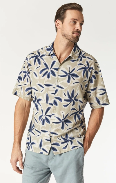 Mavi Printed Shirt In Silver Lining Printed In Beige