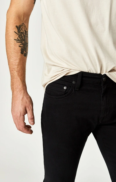 Mavi Jake Slim Leg Jeans In Black