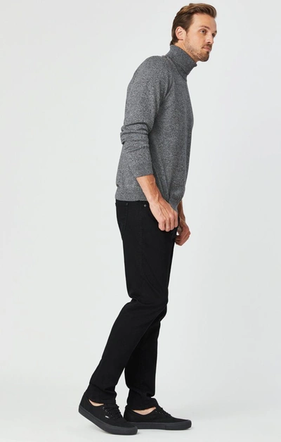 Shop Mavi Jake Slim Leg Jeans In Double Black Supermove