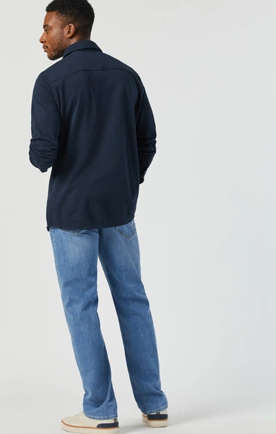 Mavi Matt Relaxed Straight Leg In Light Brushed Williamsburg In Light Blue