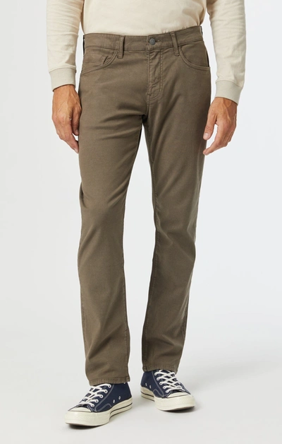 Shop Mavi Marcus Slim Straight Leg In Canteen Luxe Twill In Brown