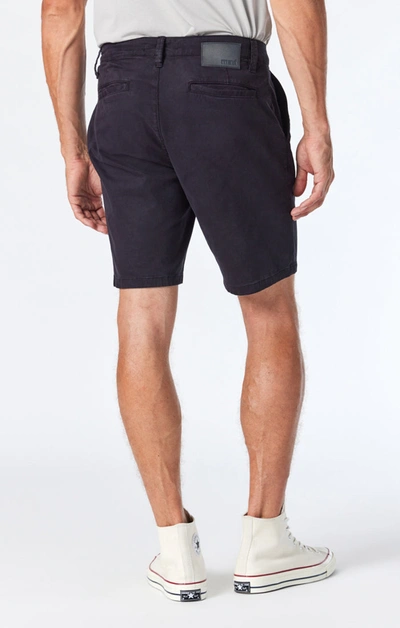 Mavi Noah Shorts In Black Twill In Black