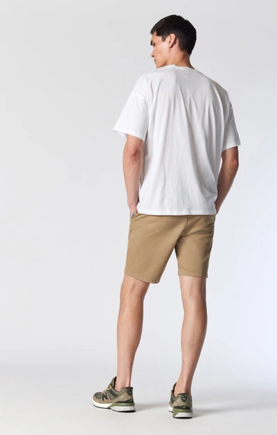 Mavi Noah Shorts In British Khaki Twill In Khaki