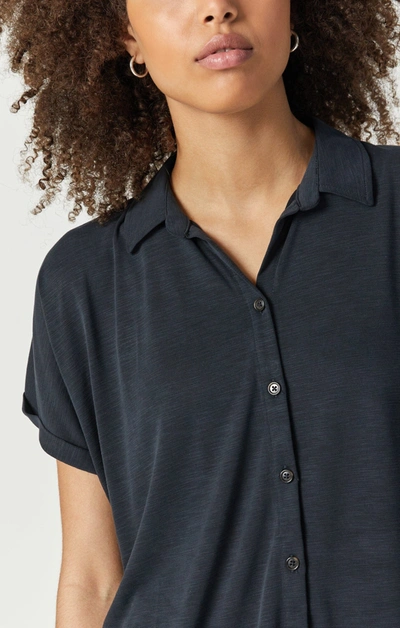 Shop Mavi Button-up Shirt In Black