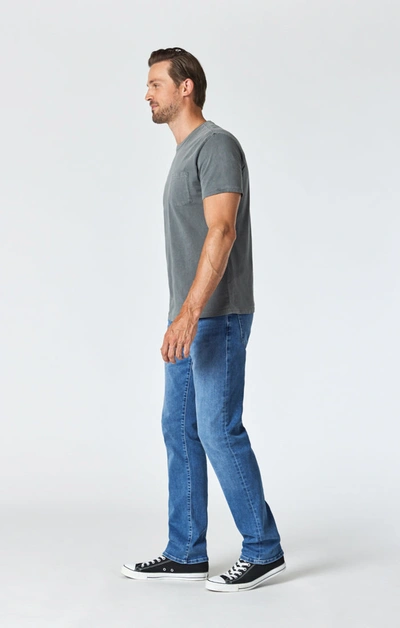 Shop Mavi Zach Straight Leg Jeans In Light Athletic In Light Blue