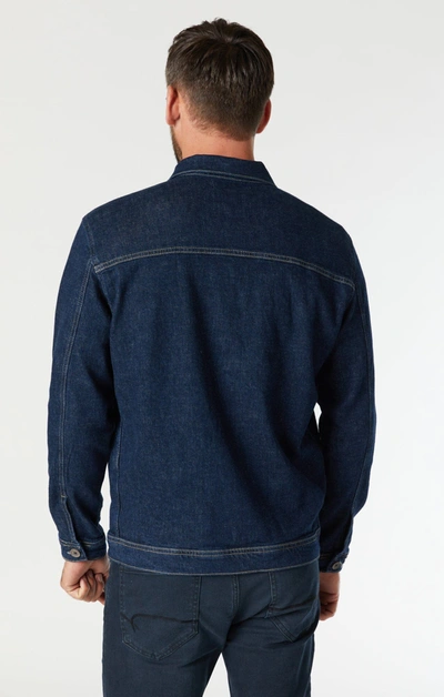Shop Mavi Loran Jacket In Deep Hemp In Dark Blue