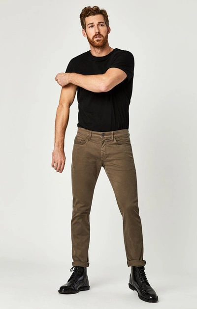 Shop Mavi Zach Straight Leg In Brown