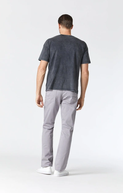 Shop Mavi Matt Relaxed Straight Leg Pants In Graphite Twill In Grey