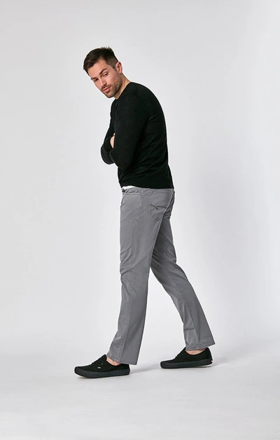 Shop Mavi Matt Mid Rise Relaxed Straight Leg In Grey