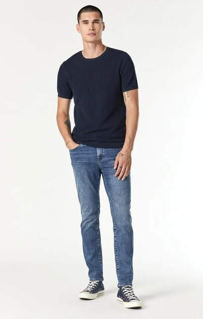 Shop Mavi Steve Athletic Jeans In Dark  Supermove In Dark Blue