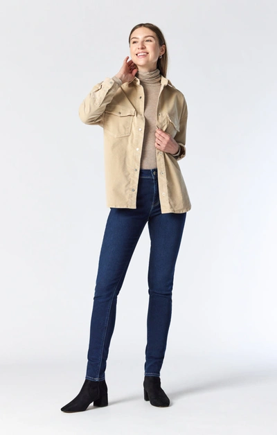 Shop Mavi Livia Oversized Shirt In Irish Cream Cord In Beige