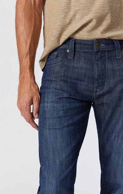 Mavi Zach Regular Straight Jeans In Denim In Dark Blue