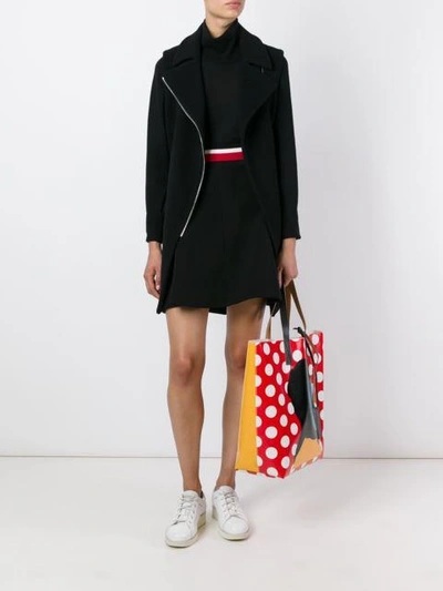 Shop Marni Ribbed Stripe Waistband Skirt