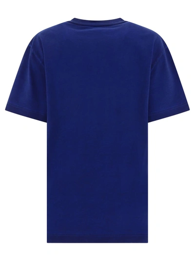 Shop Alexander Wang "glitter Puff Logo" T-shirt In Blue