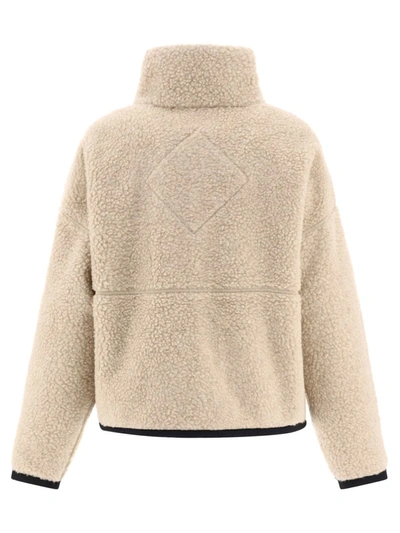 Canada Goose Womens Light Tan-tan Clair Simcoe Fleece Wool-blend Jacket Xs In Neutral