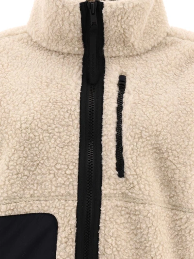 Shop Canada Goose "simcoe" Fleece Jacket In Beige