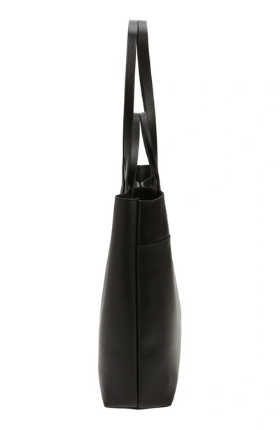 Shop Madewell The Essential Leather Tote In True Black