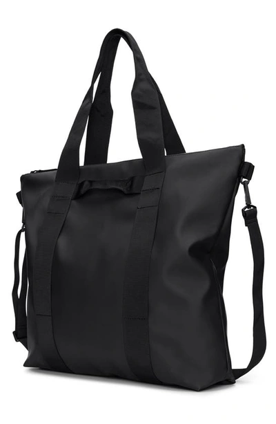 Shop Rains Waterproof Tote Bag In Black