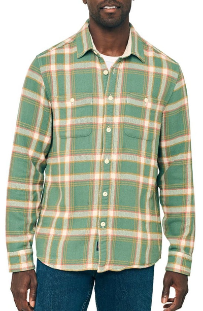 Shop Faherty The Surf Flannel Button-up Shirt In Cedar Valley Plaid