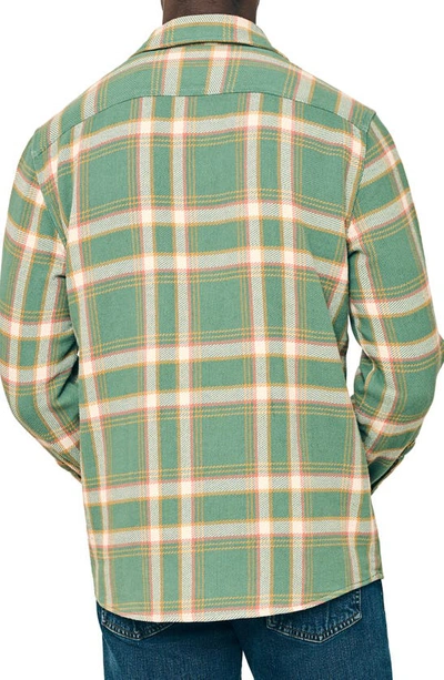 Shop Faherty The Surf Flannel Button-up Shirt In Cedar Valley Plaid