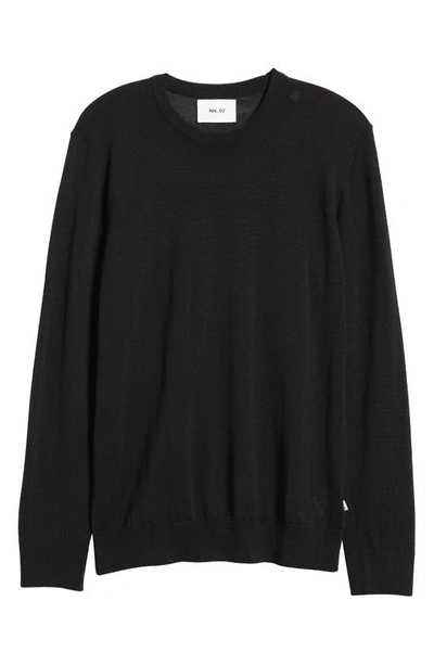 Shop Nn07 New Barca 6630 Merino Wool Sweater In Black