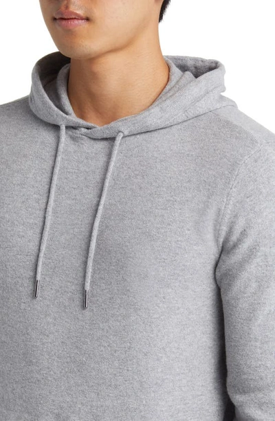Shop Faherty Jackson Hole Sweater Hoodie In Grey Cliff Heather
