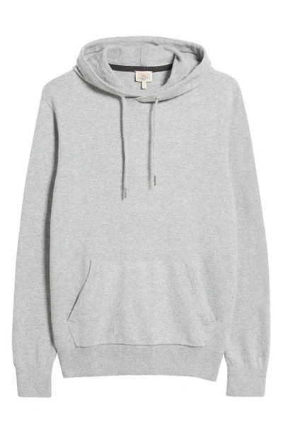 Shop Faherty Jackson Hole Sweater Hoodie In Grey Cliff Heather
