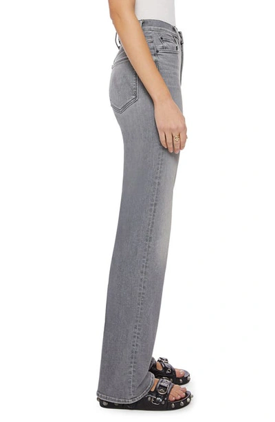 Mother The Maven Heel Super High Waist Wide Leg Jeans In Barely There