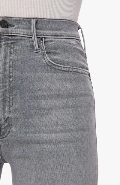 Mother The Maven Heel Super High Waist Wide Leg Jeans In Barely There