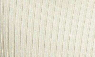 Shop Bardot Vigo Rib Twist Back Cutout Long Sleeve Midi Sweater Dress In Cream