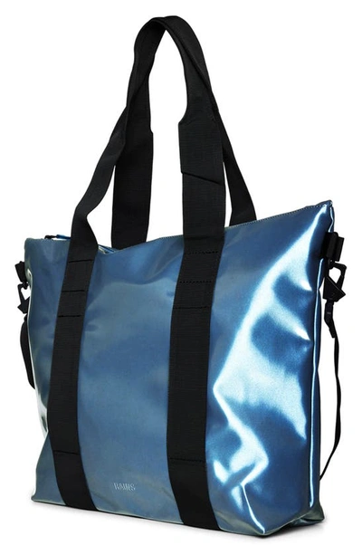 Shop Rains Waterproof Tote Bag In Sonic