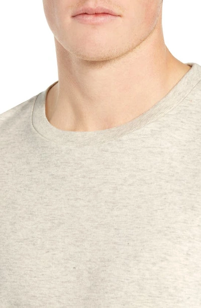 Frame Classic Fit Long Sleeve Crewneck T-shirt In Oatmeal Heather
