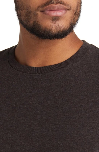 Frame Duo Fold Crewneck Sweater In Heather Espresso