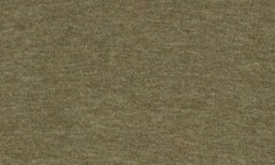 Frame Duo Fold Long Sleeve Cotton T-shirt In Heather Olive Green