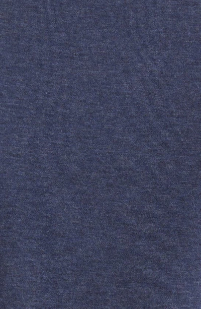Frame Cotton Duofold Long Sleeve Cotton T-shirt In Heather Midnight Navy