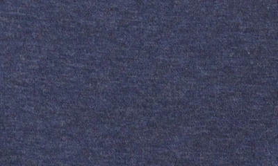 Frame Cotton Duofold Long Sleeve Cotton T-shirt In Heather Midnight Navy