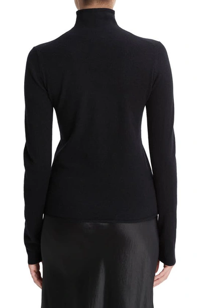 Shop Vince Wool & Cashmere Blend Turtleneck In Black