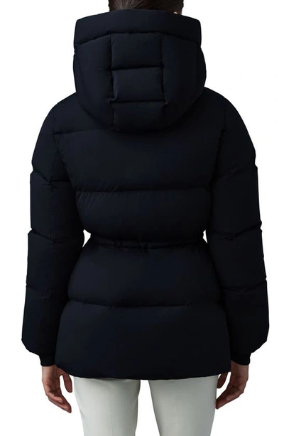 Shop Mackage Freya City Water Resistant 800 Fill Power Down Hooded Puffer Jacket In Black