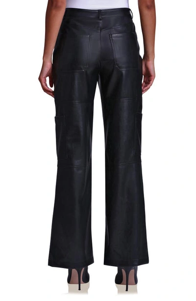 Shop Avec Les Filles Faux-ever Leather™ Cargo Pants In Black