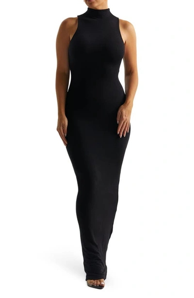 Shop Naked Wardrobe Sleeveless Knit Maxi Dress In Black