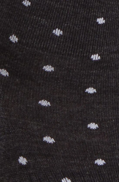 Smartwool Everyday Classic Dot Wool Blend Ankle Socks In Charcoal