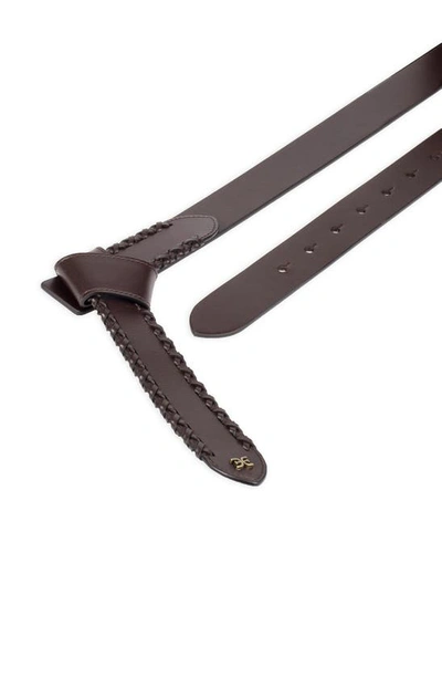 Shop Sam Edelman Faux Tie Belt In Brown