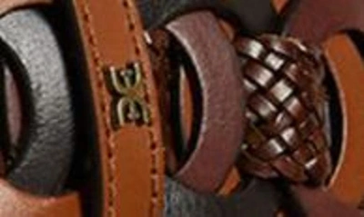 Sam Edelman 38mm Link Woven Belt In Multi-brown