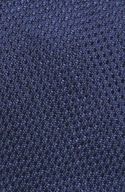 Nordstrom Trammel Textured Solid Silk Tie In Navy