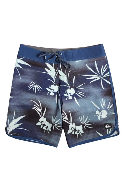 Shop Quiksilver Highlite Scallop Swim Trunks In Naval Academy